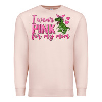 Pale Pink I Wear Pink For My Mom Premium Sweatshirt - texasbilliewilder