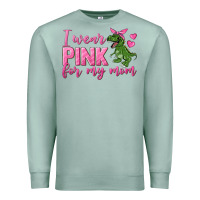 Seafoam I Wear Pink For My Mom Premium Sweatshirt - texasbilliewilder