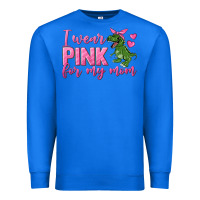 True Royal I Wear Pink For My Mom Premium Sweatshirt - texasbilliewilder