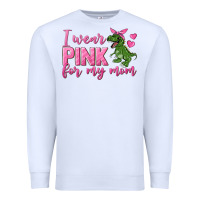 White I Wear Pink For My Mom Premium Sweatshirt - texasbilliewilder