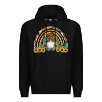 Black western gnome gemstones sunflowers rainbow Premium Hoodie - Artiststas