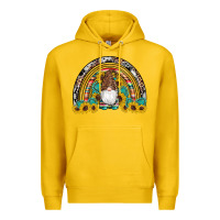 Lemon western gnome gemstones sunflowers rainbow Premium Hoodie - Artiststas