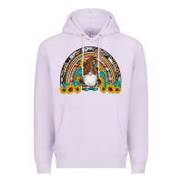 Western Gnome Gemstones Sunflowers Rainbow Premium Hoodie | Teevron