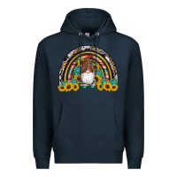 Navy western gnome gemstones sunflowers rainbow Premium Hoodie - Artiststas