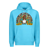 Ocean Blue western gnome gemstones sunflowers rainbow Premium Hoodie - Artiststas