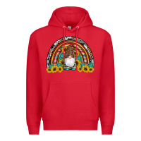 Red western gnome gemstones sunflowers rainbow Premium Hoodie - Artiststas