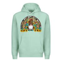 Seafoam western gnome gemstones sunflowers rainbow Premium Hoodie - Artiststas