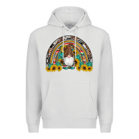 Dove Grey western gnome gemstones sunflowers rainbow Premium Hoodie - Artiststas