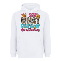 White i say what everybody else is thinking Heavyweight Hoodie - Zillion Design Studio