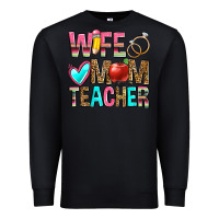 Black wife mom teacher Premium Sweatshirt - Zillion Design Studio