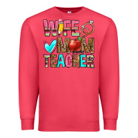 Cardinal wife mom teacher Premium Sweatshirt - Zillion Design Studio