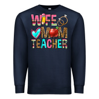 Navy wife mom teacher Premium Sweatshirt - Zillion Design Studio