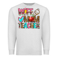 Oatmeal Heather wife mom teacher Premium Sweatshirt - Zillion Design Studio