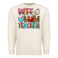Sandshell wife mom teacher Premium Sweatshirt - Zillion Design Studio
