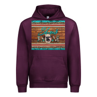 Mauve Wine show mom aztec cowhide leopard heifer Urban Hoodie - Artiststas