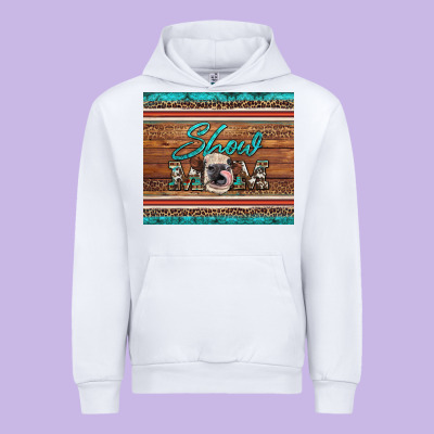 Show Mom Aztec Cowhide Leopard Heifer Urban Hoodie Designed By Artiststas