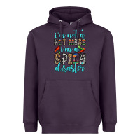 Plum i m not a hot mess i m a spicy disaster Heavyweight Hoodie - Zillion Design Studio