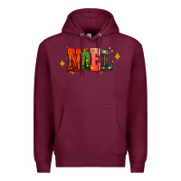 Burgundy noel Premium Hoodie - AdoDesignShop