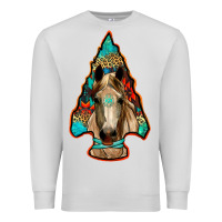 Dove Grey arrowhead horse Premium Sweatshirt - RanaPortraitStore