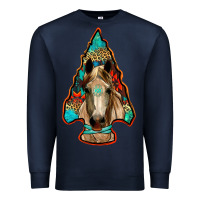 Navy arrowhead horse Premium Sweatshirt - RanaPortraitStore