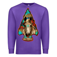 Purple arrowhead horse Premium Sweatshirt - RanaPortraitStore