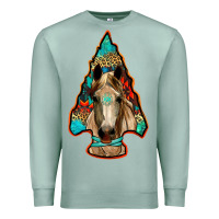 Seafoam arrowhead horse Premium Sweatshirt - RanaPortraitStore