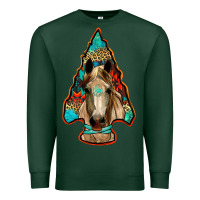 Sports Green arrowhead horse Premium Sweatshirt - RanaPortraitStore