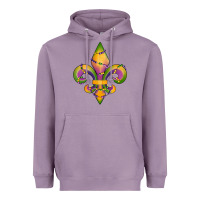 Lavender mardi gras fleur de lis Heavyweight Hoodie - RanaPortraitStore