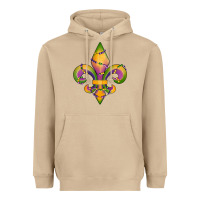 Mushroom mardi gras fleur de lis Heavyweight Hoodie - RanaPortraitStore