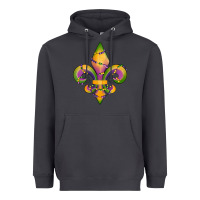 Smoke mardi gras fleur de lis Heavyweight Hoodie - RanaPortraitStore