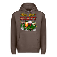 Coffee new year party christmas coctail Premium Hoodie - AdoDesignShop