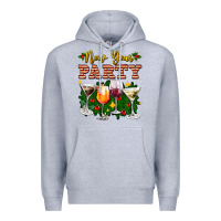 Heather Grey new year party christmas coctail Premium Hoodie - AdoDesignShop