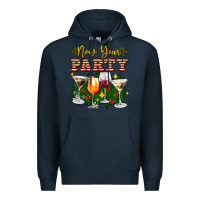 Navy new year party christmas coctail Premium Hoodie - AdoDesignShop