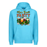 Ocean Blue new year party christmas coctail Premium Hoodie - AdoDesignShop