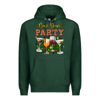 Sports Green new year party christmas coctail Premium Hoodie - AdoDesignShop