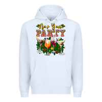 White new year party christmas coctail Premium Hoodie - AdoDesignShop