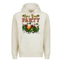 Oatmeal Heather new year party christmas coctail Premium Hoodie - AdoDesignShop