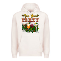 Pale Pink new year party christmas coctail Premium Hoodie - AdoDesignShop