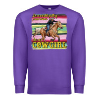 Purple in a world full of princesses be a cowgirl Premium Sweatshirt - RanaPortraitStore