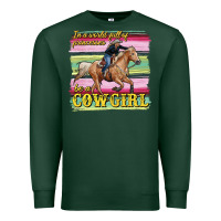 Sports Green in a world full of princesses be a cowgirl Premium Sweatshirt - RanaPortraitStore