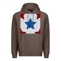Coffee Glitter 4th Of July Seamless Pattern Premium Hoodie - BundleAndBundleShop