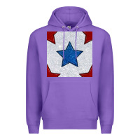 Purple Glitter 4th Of July Seamless Pattern Premium Hoodie - BundleAndBundleShop
