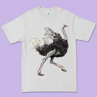 Ostrich Premium Tee Designed By Lillyallendesigns