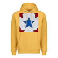 Mustard Glitter 4th Of July Seamless Pattern Premium Hoodie - BundleAndBundleShop