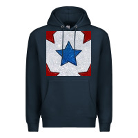 Navy Glitter 4th Of July Seamless Pattern Premium Hoodie - BundleAndBundleShop