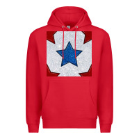 Red Glitter 4th Of July Seamless Pattern Premium Hoodie - BundleAndBundleShop