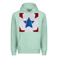 Seafoam Glitter 4th Of July Seamless Pattern Premium Hoodie - BundleAndBundleShop