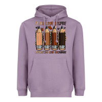 Lavender teach love inspire motivation lead encourage Heavyweight Hoodie - Zillion Design Studio