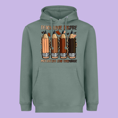 Heavyweight Hoodie teach love inspire motivation lead encourage