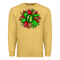Antique Gold watermelon sunflower Premium Sweatshirt - Zillion Design Studio